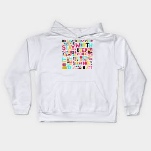 Affirmation of the day - White Kids Hoodie